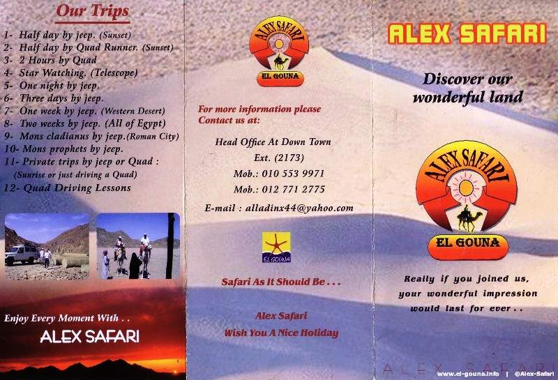 Alex Safari Flyer - 03 Englisch